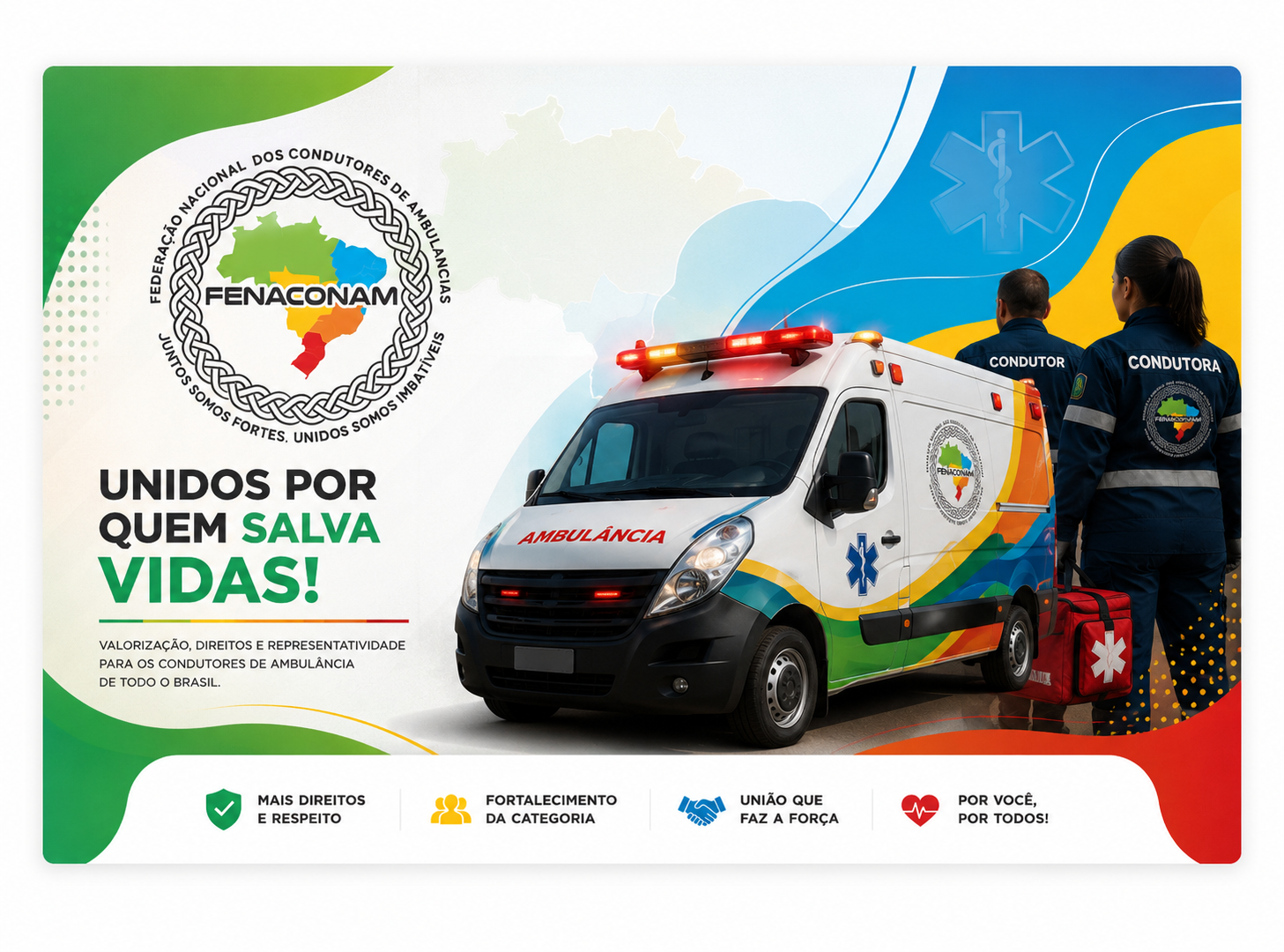 Unidos por quem salva vidas - Fenaconam
